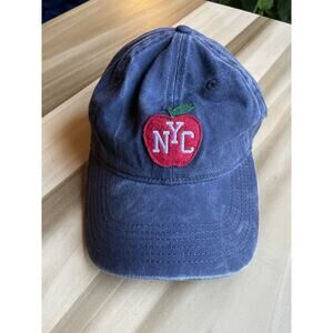 Big Apple NYC Hat Distressed Blue | Mighty Fine New York City Cap